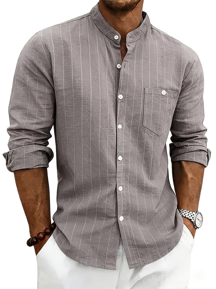 Callum | Refined Striped Button-Up Shirt