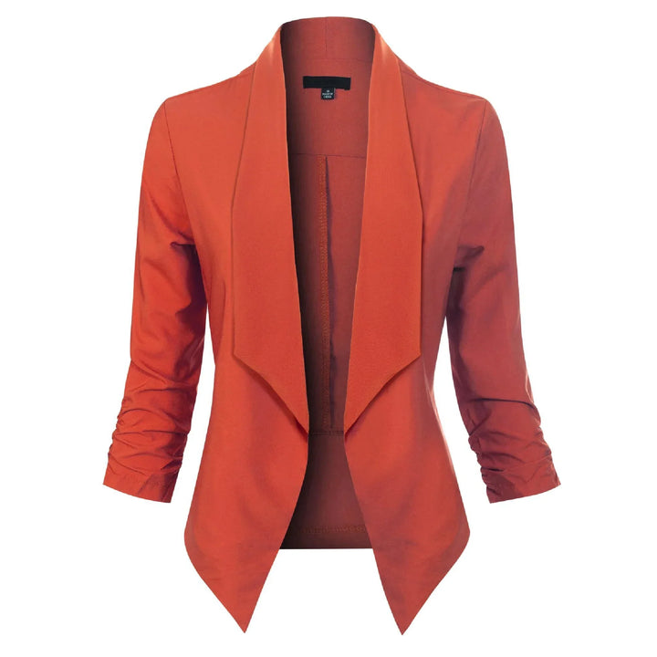Gabrielle | Open-Front Draped Blazer