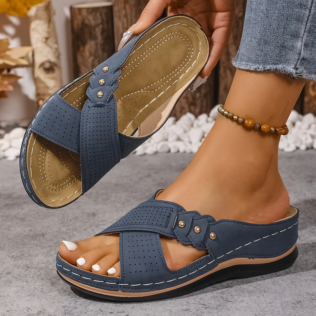 Marlene | Cushioned Comfort Wedge Sandals