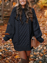 Tabitha | Cozy Cable-Knit Sweater Dress