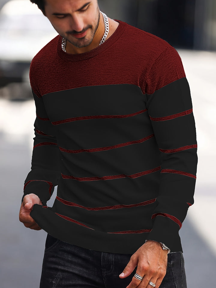 Bennington | Classic Striped Crew Neck Sweater