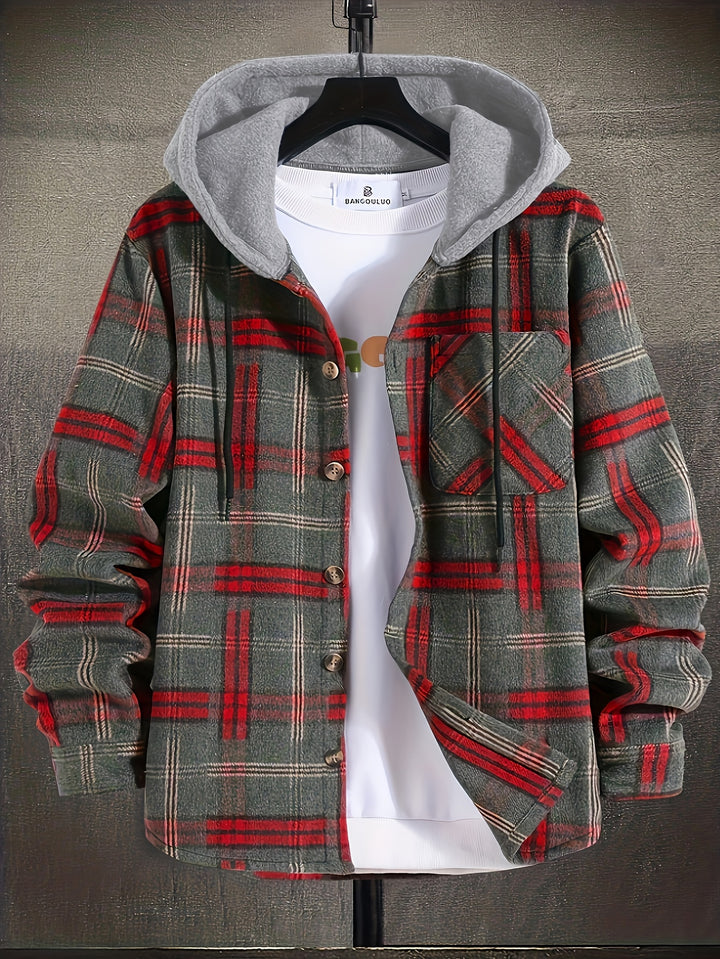 Holden | Hooded Plaid Overshirt Jacket