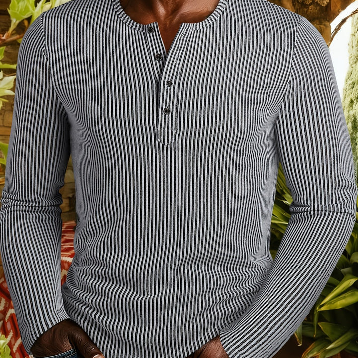 Callahan | Ribbed Long-Sleeve Henley