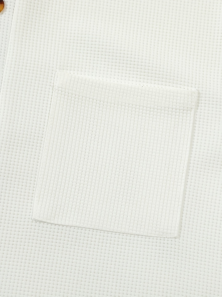 Dominic | Refined Textured Henley Shirt