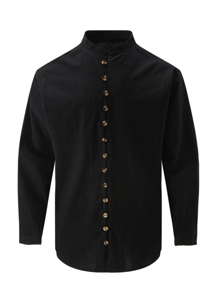 Grant | Relaxed Stand-Collar Shirt