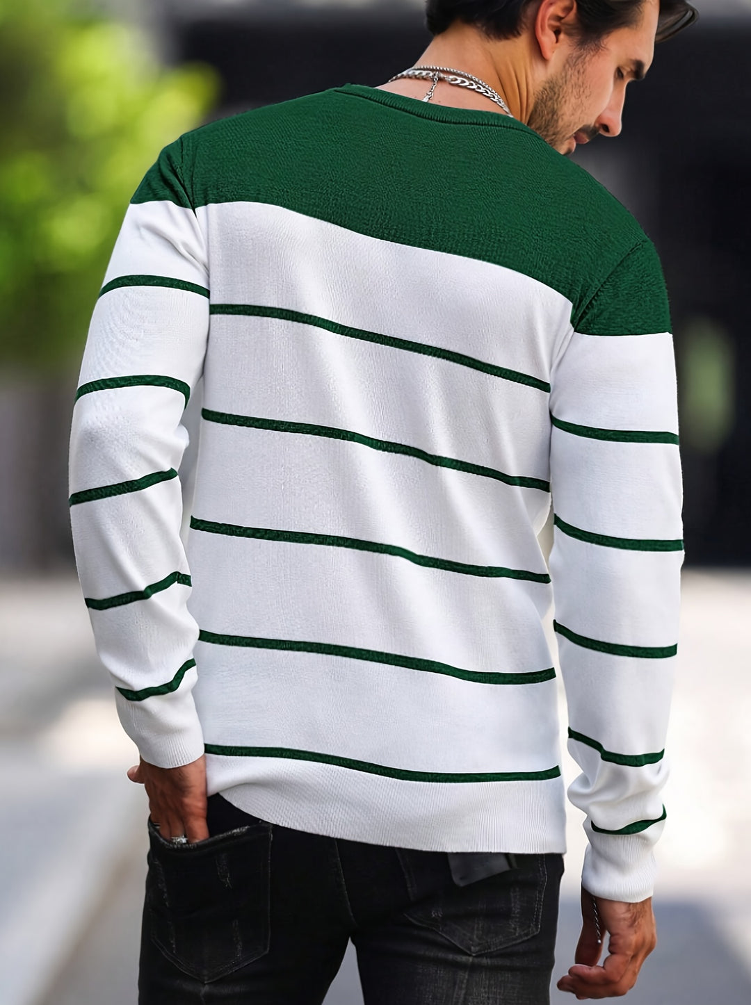 Bennington | Classic Striped Crew Neck Sweater