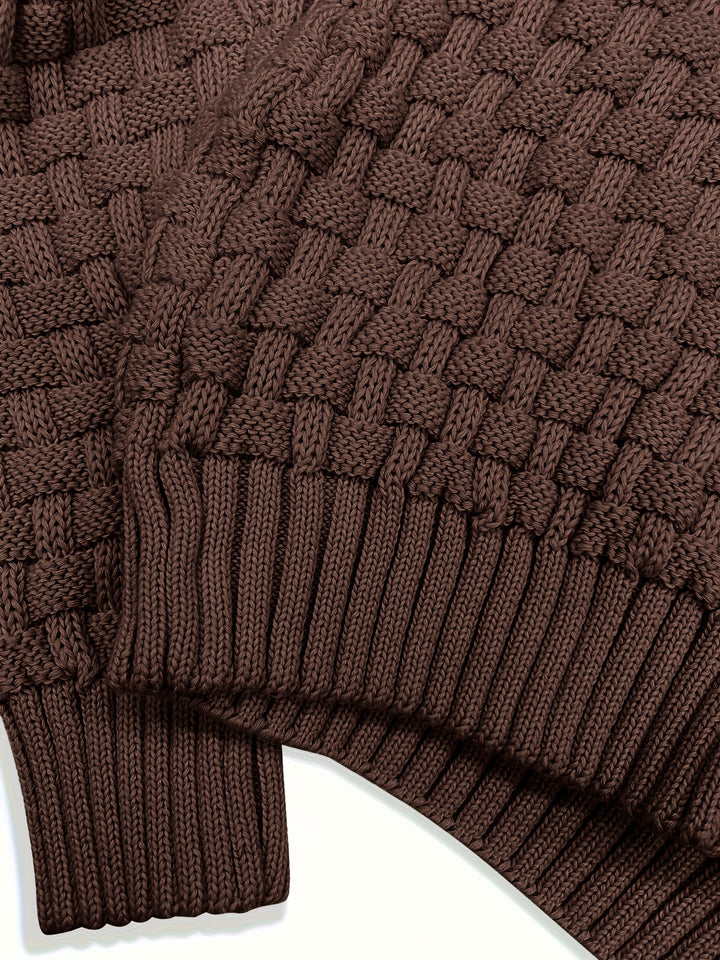 Malcolm | Textured Shawl-Collar Sweater