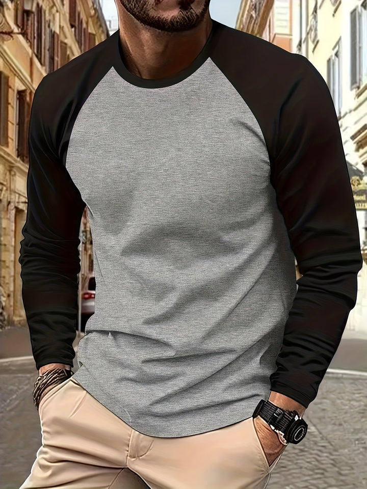 Roman | Two-Tone Raglan Long Sleeve Top