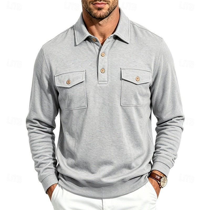 Marshall | Refined Long-Sleeve Polo Shirt