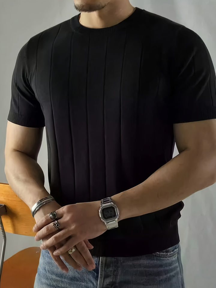 Landon | Ribbed Short-Sleeve Top