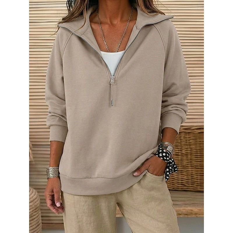 Vera | Quarter-Zip Collared Pullover