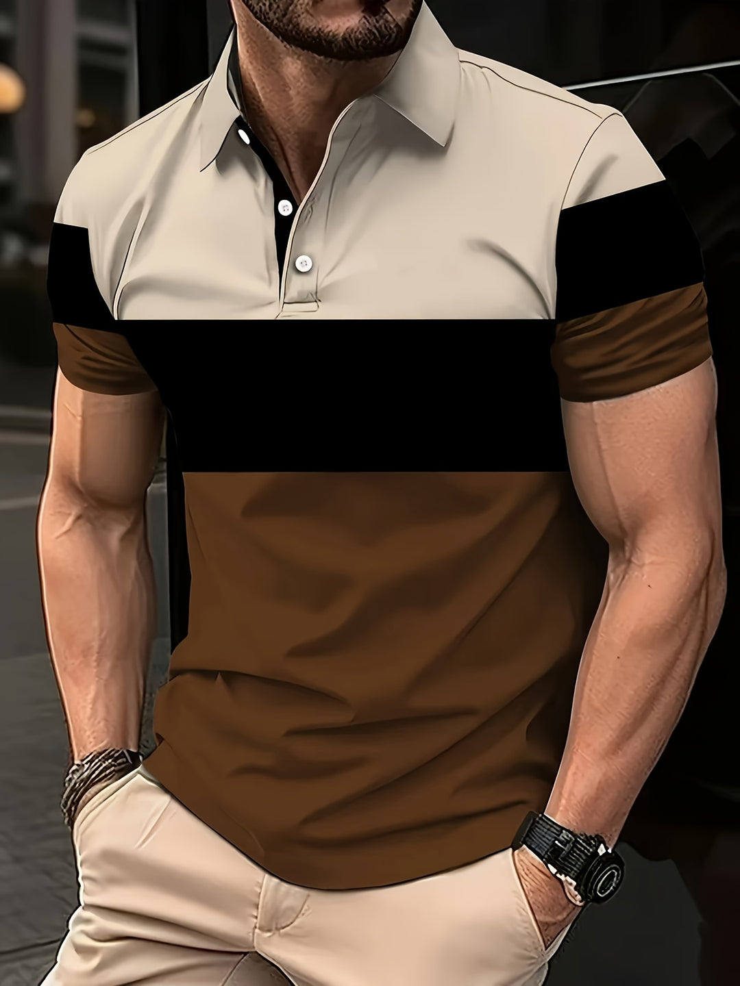 Theodore | Color-Block Short Sleeve Polo