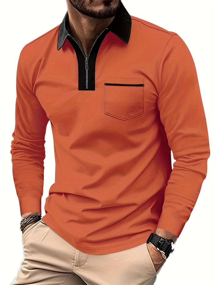 Fletcher | Refined Zip-Collar Polo Shirt