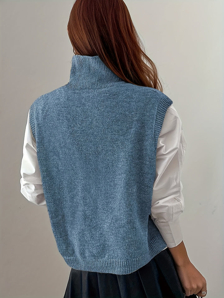 Rosabel | High-Neck Sweater Vest