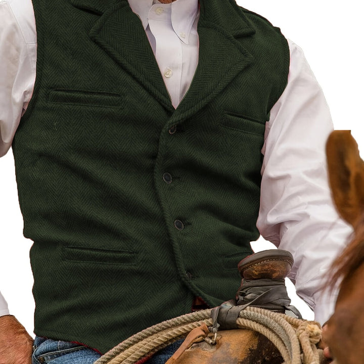 Waylon | Heritage Herringbone Vest