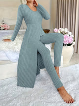 Georgina | Ribbed Lounge Two-Piece Set