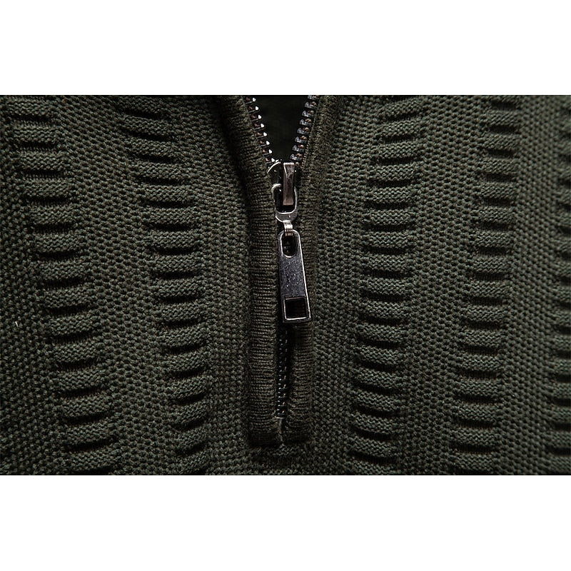 Edwin | Textured Half-Zip Sweater