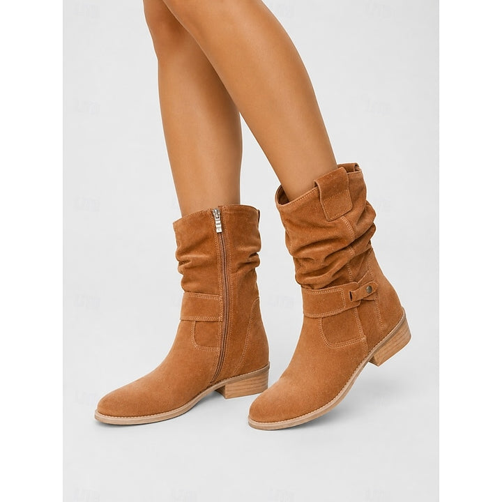 Annika | Slouchy Buckle Ankle Boots