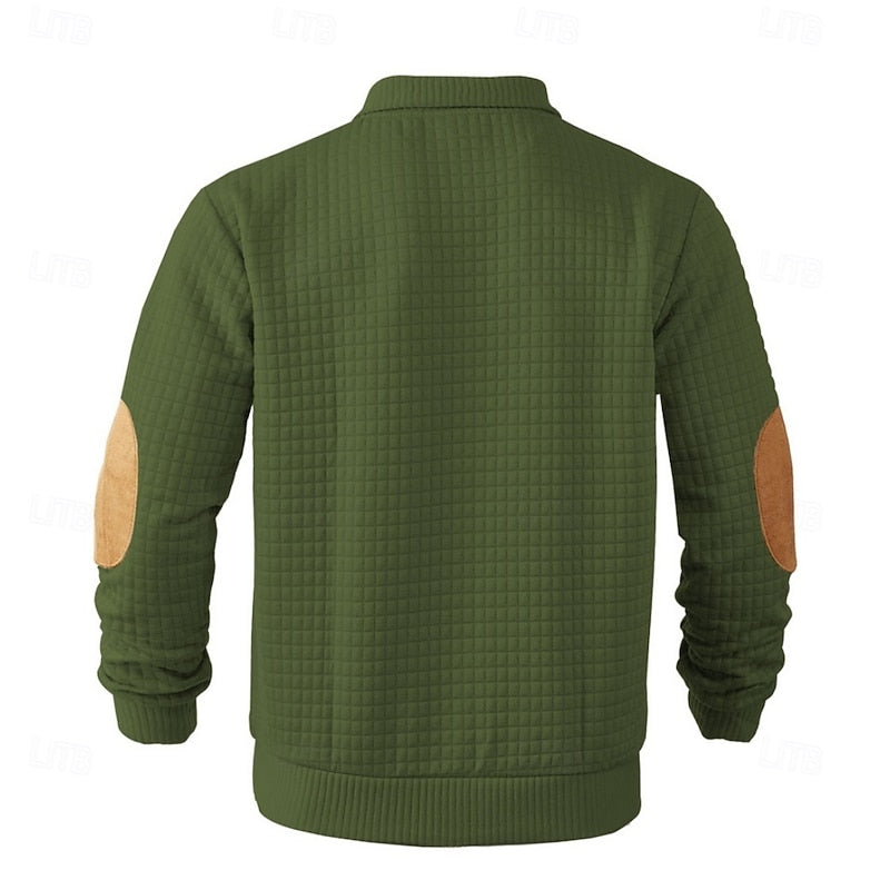 Clark | Textured Stand-Collar Pullover