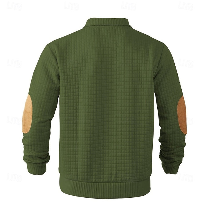 Clark | Textured Stand-Collar Pullover