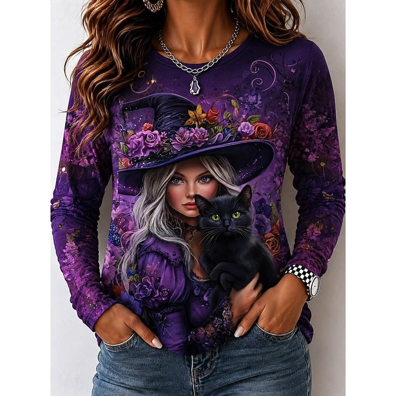 Isadora | Witch Silhouette Halloween Top