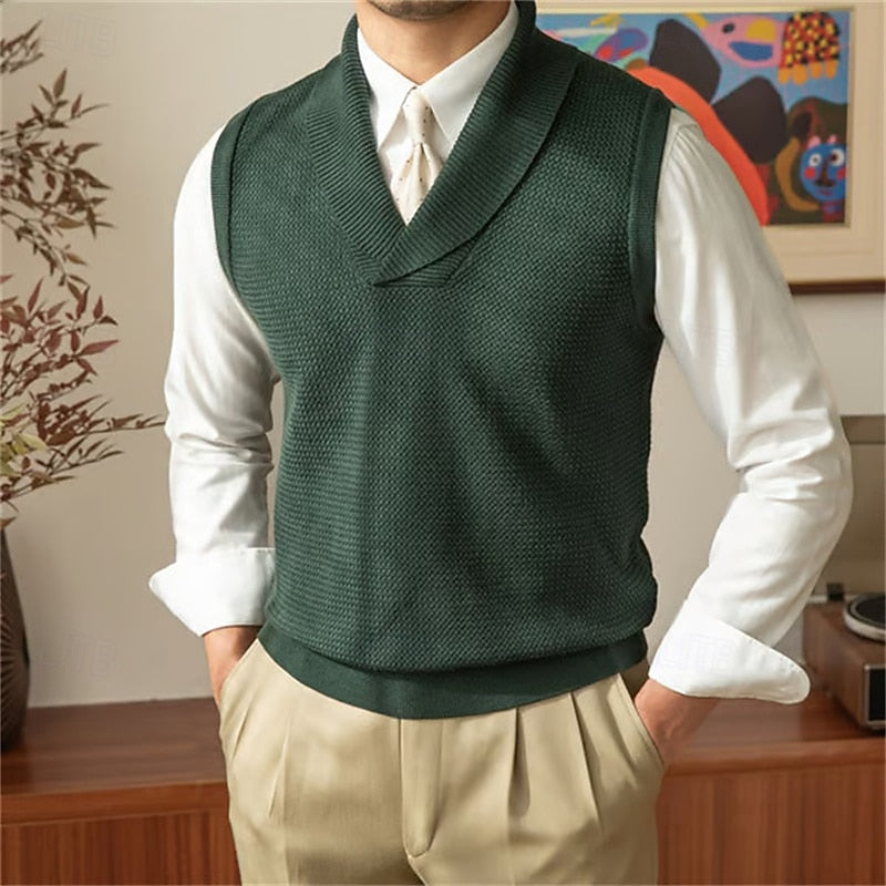 Hugo | Shawl Collar Sweater Vest