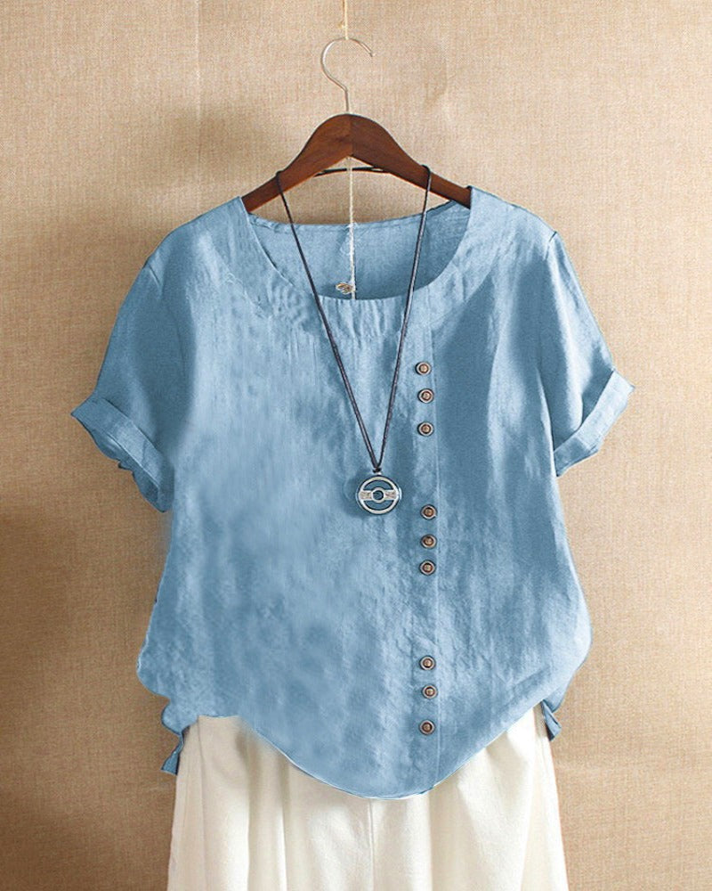 Olivia | Classic Button Detail Blouse