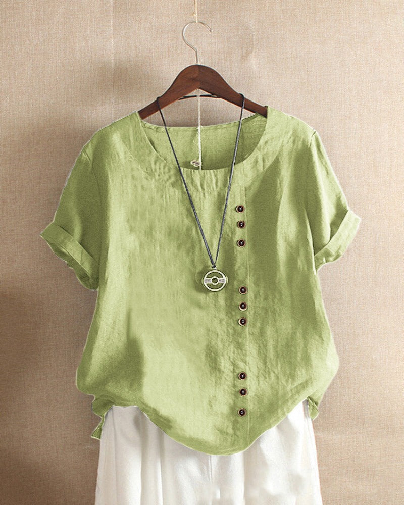 Olivia | Classic Button Detail Blouse