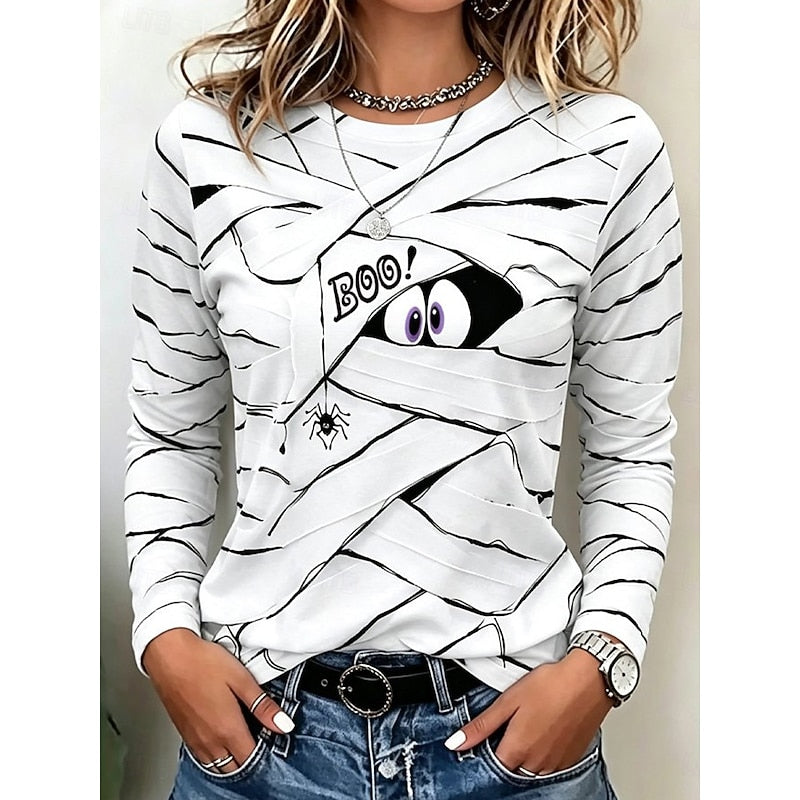 Odessa | Halloween Graphic Long Sleeve Top