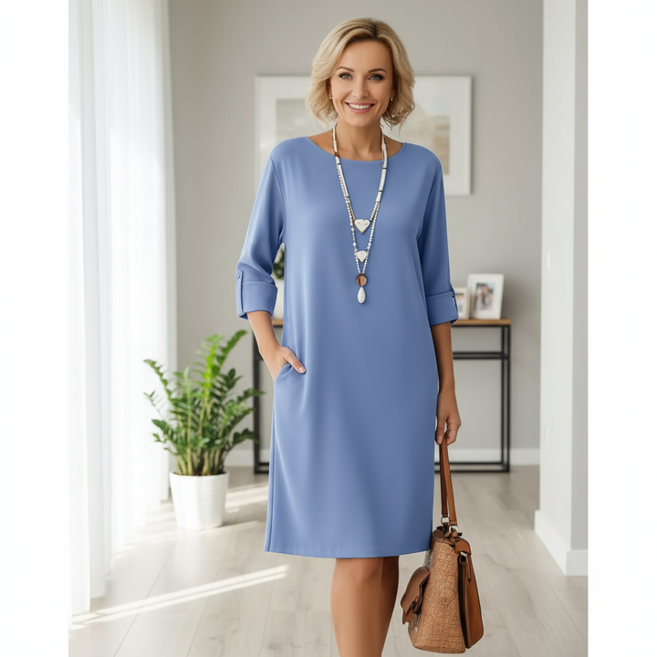 Eleanor | Comfortable Round Neck Dress