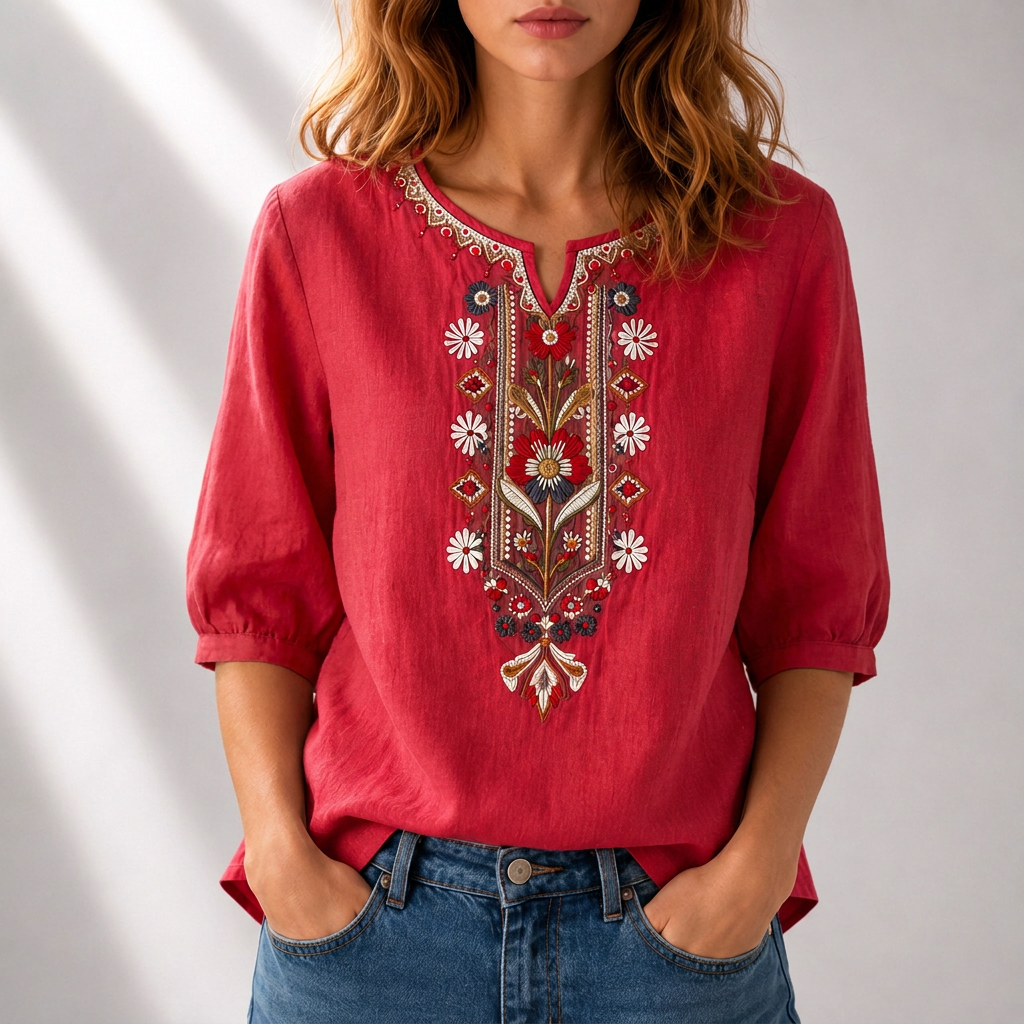 Rosanna | Floral Embroidered Blouse