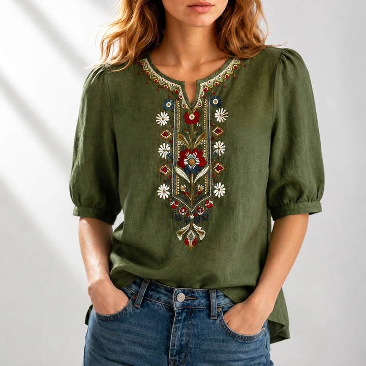 Rosanna | Floral Embroidered Blouse
