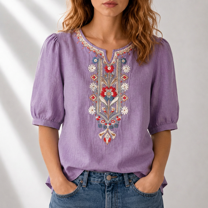Rosanna | Floral Embroidered Blouse