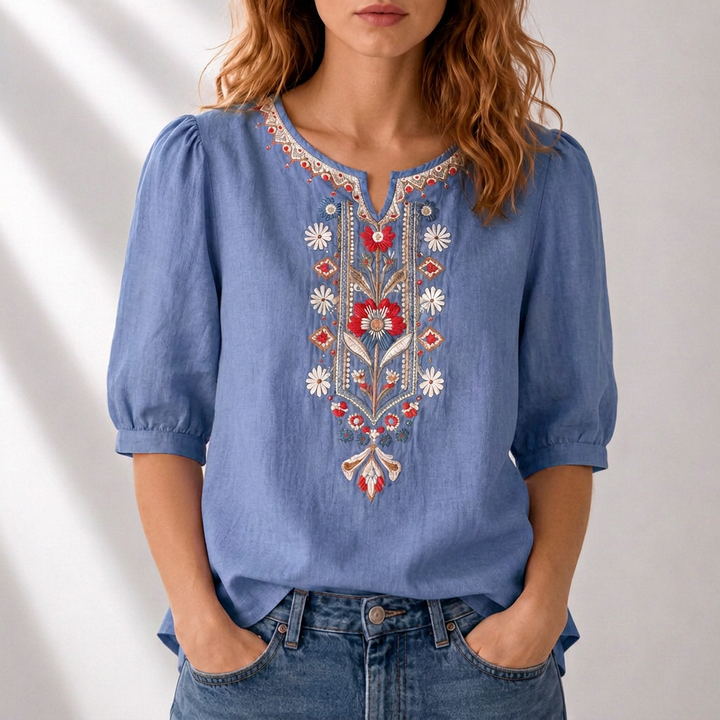 Rosanna | Floral Embroidered Blouse