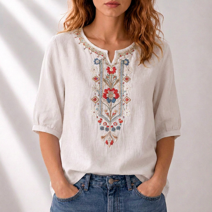 Rosanna | Floral Embroidered Blouse