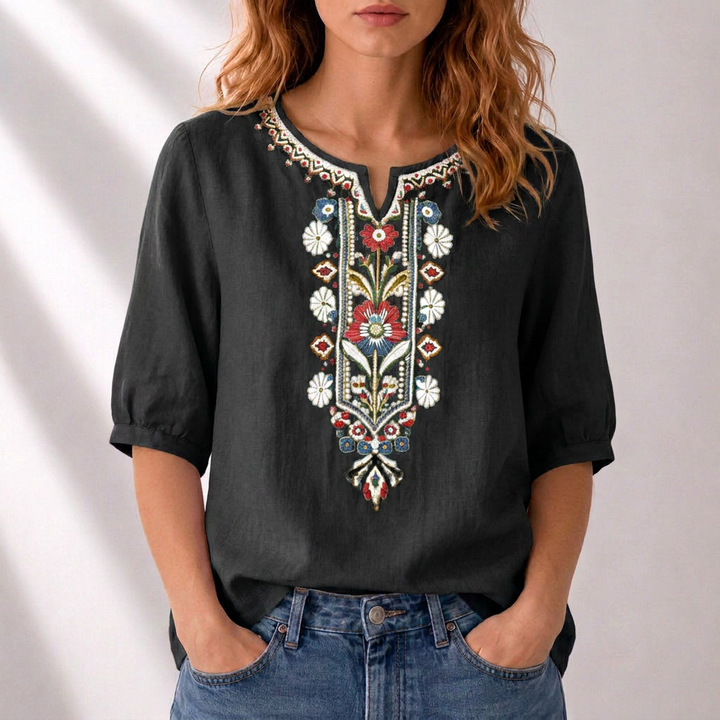 Rosanna | Floral Embroidered Blouse