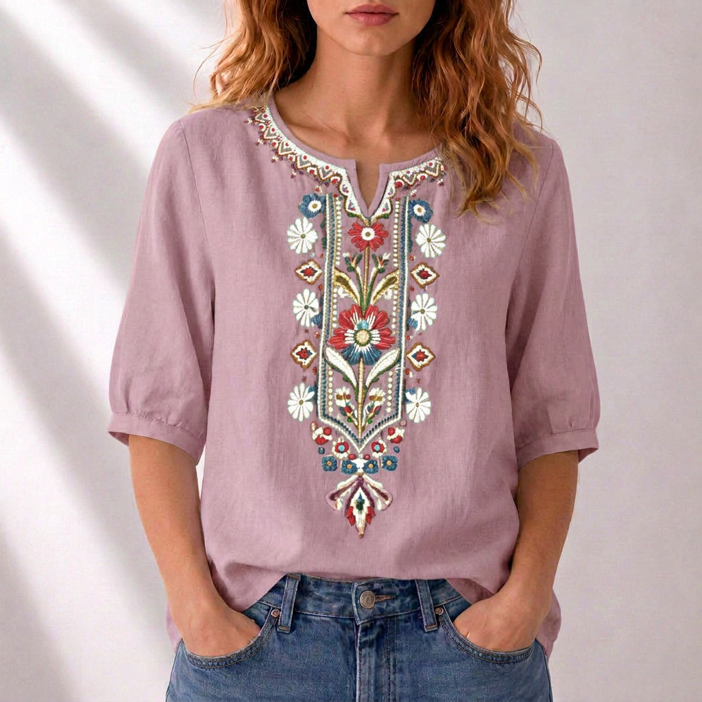 Rosanna | Floral Embroidered Blouse