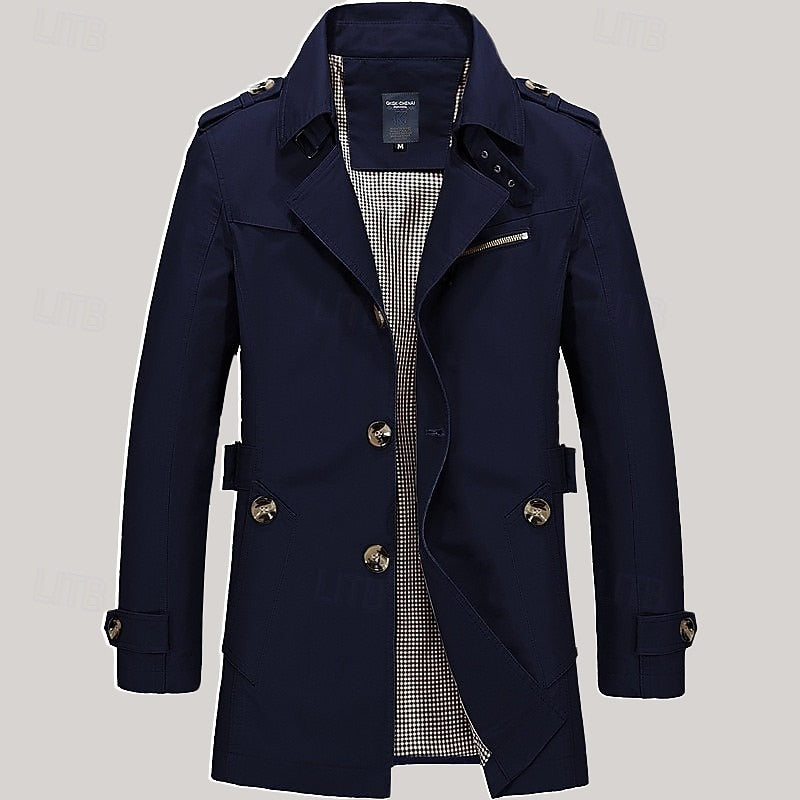 Harold | Refined Single-Breasted Trench Coat