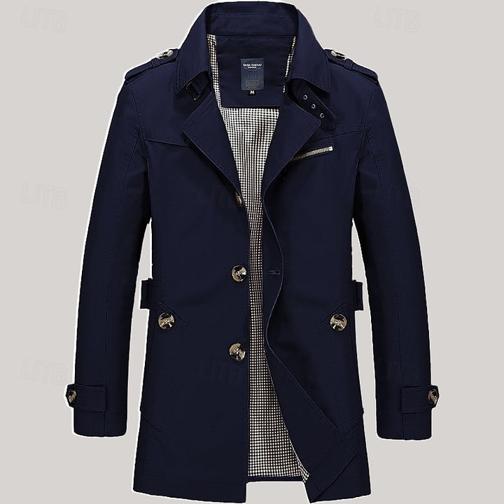 Harold | Refined Single-Breasted Trench Coat