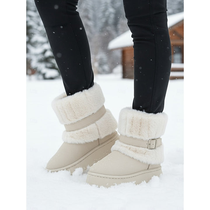 Yvette | Cozy Cuffed Snow Boots