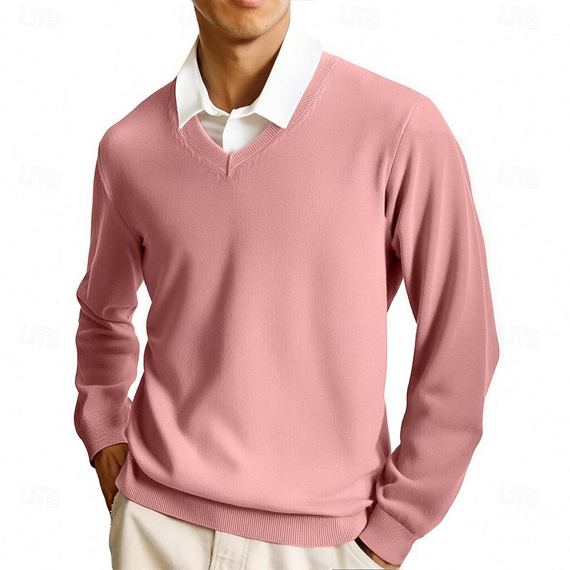 Calvin | Refined V-Neck Sweater