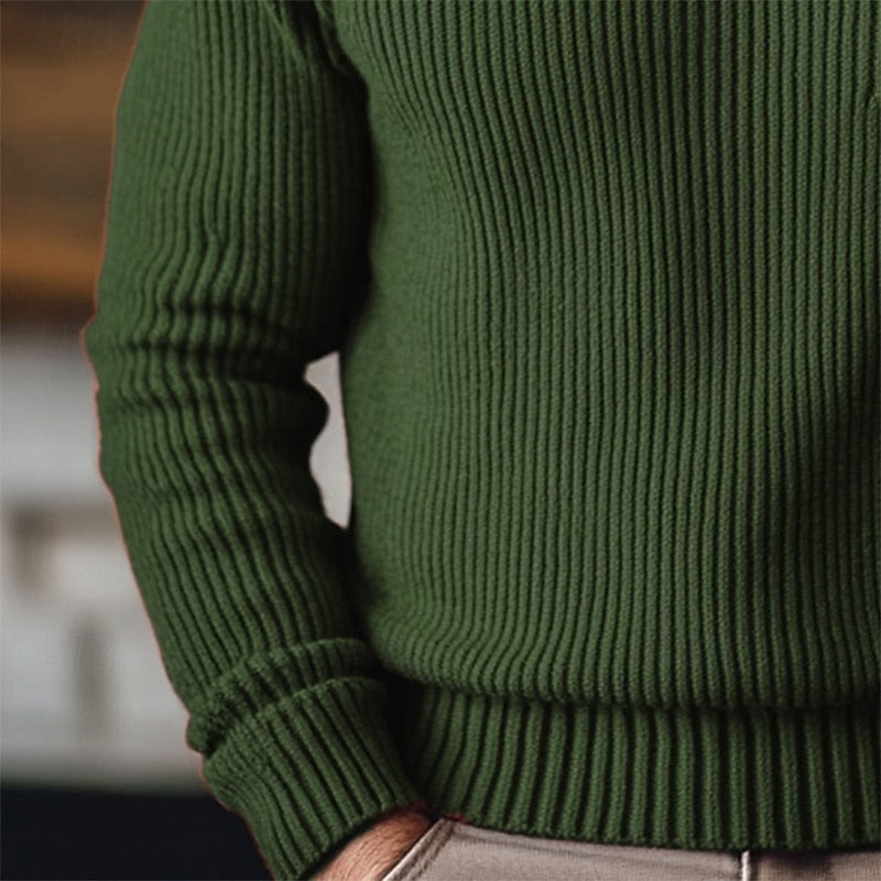Oscar | Ribbed Turtleneck Sweater