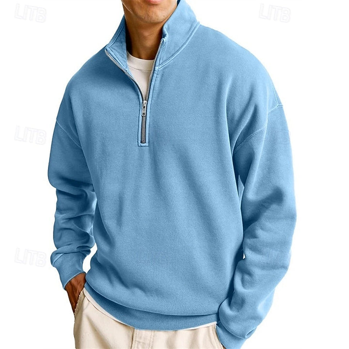 Ashton | Quarter-Zip Stand Collar Sweatshirt