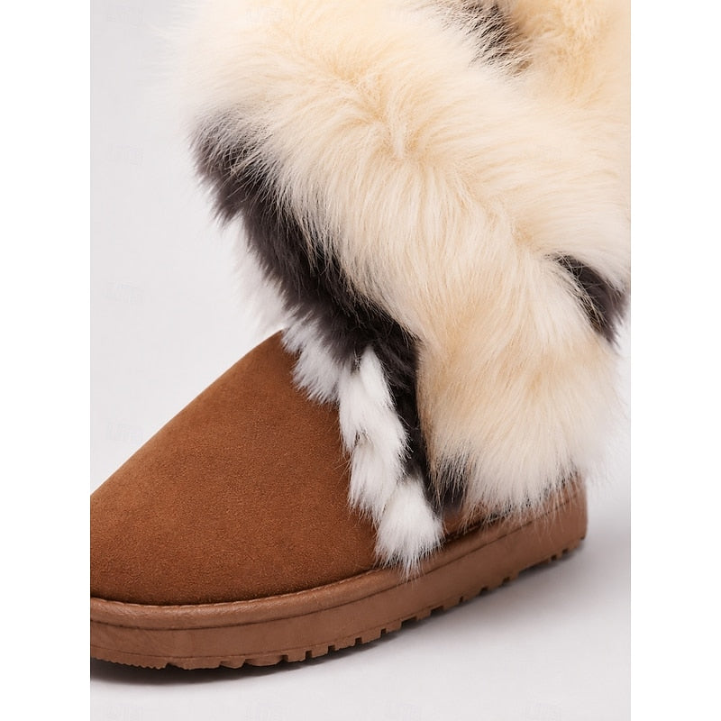 Astrid | Cozy Fur-Trim Winter Boots