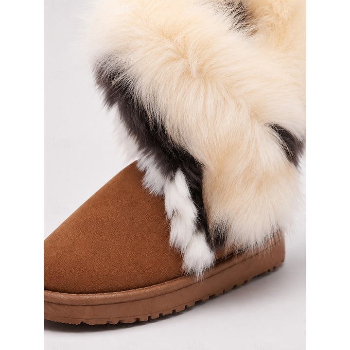 Astrid | Cozy Fur-Trim Winter Boots