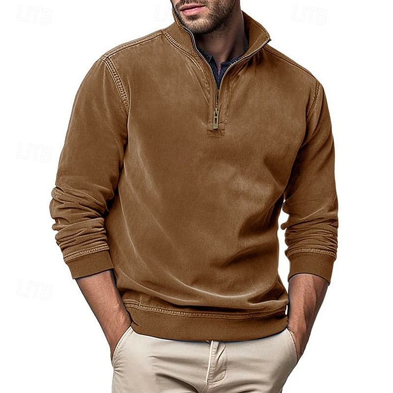 Raymond | Half-Zip Stand-Collar Sweatshirt