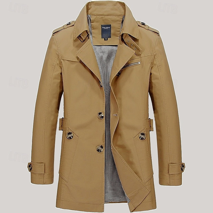 Harold | Refined Single-Breasted Trench Coat