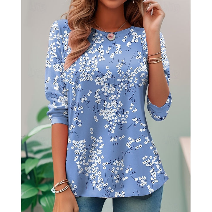 Faye | Floral Long-Sleeve Top
