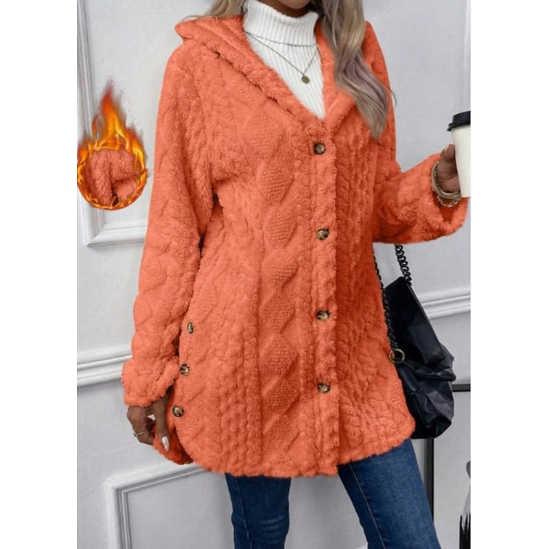 Carolyn | Textured Hooded Jacket