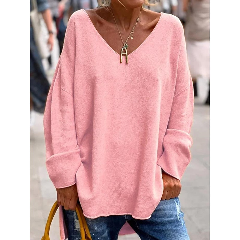 Camille | Relaxed V-Neck Pullover